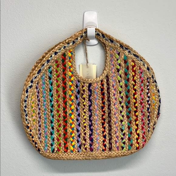 Beautiful!!! Antik Kraft Colorful Woven Tote!! ♥️💛💜 - Picture 1 of 15